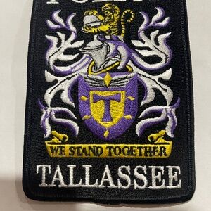 Tallassee Crest Patch - Black, Purple, Yellow